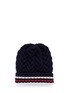 Main View - Click To Enlarge - THOM BROWNE  - Chevron cable knit beanie