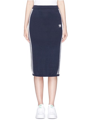 Main View - Click To Enlarge - ADIDAS - 3-stripes woven pencil skirt