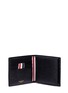Figure View - Click To Enlarge - THOM BROWNE  - Leather bifold wallet with folded cardholder