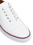 Detail View - Click To Enlarge - THOM BROWNE  - Pebble leather sneakers