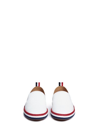 Front View - Click To Enlarge - THOM BROWNE  - Braided rope leather espadrilles