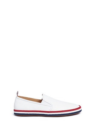 Main View - Click To Enlarge - THOM BROWNE  - Braided rope leather espadrilles