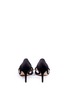 Back View - Click To Enlarge - RODO - Velvet and satin d'Orsay pumps