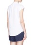 Back View - Click To Enlarge - ADIDAS - Logo print French terry sleeveless T-shirt