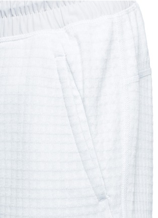 Detail View - Click To Enlarge - ADIDAS - x Reigning Champ grid jersey cropped sweatpants
