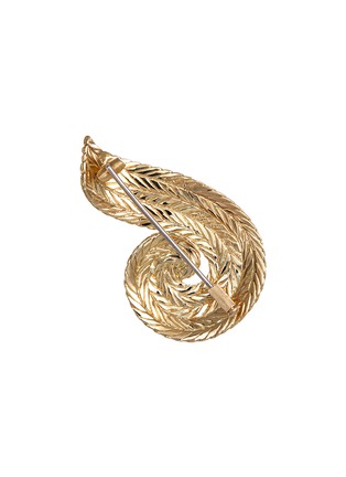 Detail View - Click To Enlarge - BUCCELLATI - 'Orocoll' 18k yellow gold swirl brooch