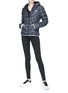 Figure View - Click To Enlarge - ADIDAS - Raindrop print hooded puffer jacket