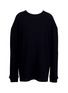 Main View - Click To Enlarge - ANN DEMEULEMEESTER - Floral lace back oversized sweatshirt