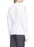 Back View - Click To Enlarge - JACQUEMUS - Darted stripe poplin shirt