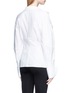Back View - Click To Enlarge - JACQUEMUS - Darted basketweave shirt