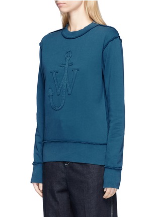Front View - Click To Enlarge - JW ANDERSON - Logo patch sweatshirt
