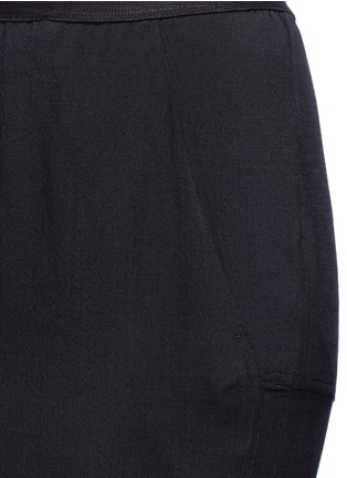 Detail View - Click To Enlarge - RICK OWENS  - Virgin wool-silk hopsack skirt