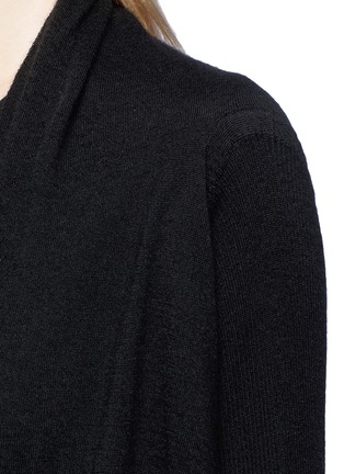 Detail View - Click To Enlarge - RICK OWENS  - Open cashmere cardigan