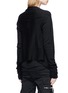 Back View - Click To Enlarge - RICK OWENS  - Open cashmere cardigan