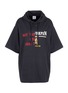 Main View - Click To Enlarge - VETEMENTS - Slogan print oversized hooded T-shirt