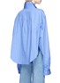 Back View - Click To Enlarge - VETEMENTS - Oversized cropped shirt