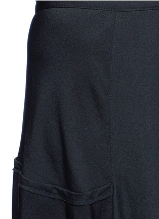 Detail View - Click To Enlarge - YOHJI YAMAMOTO - Wrap effect asymmetric long skirt