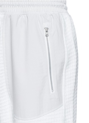 Detail View - Click To Enlarge - ADIDAS - x Reigning Champ grid jersey panel sweat shorts
