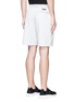 Back View - Click To Enlarge - ADIDAS - x Reigning Champ grid jersey panel sweat shorts