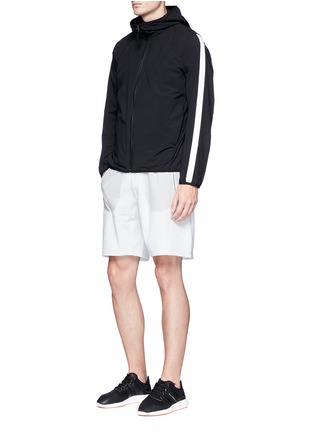 Figure View - Click To Enlarge - ADIDAS - x Reigning Champ grid jersey panel sweat shorts