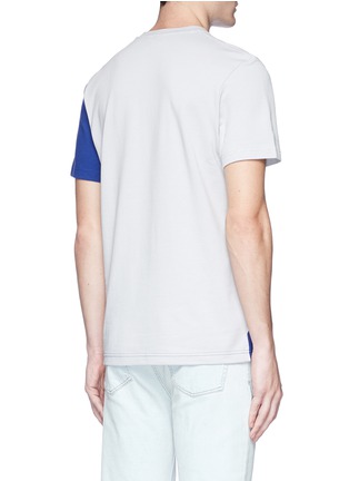 Back View - Click To Enlarge - ADIDAS - 'Rose City' colourblock piqué T-shirt