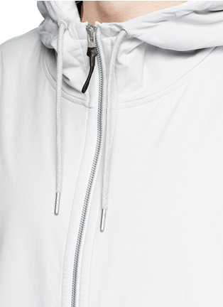 Detail View - Click To Enlarge - ADIDAS - x Reigning Champ grid jersey panel zip hoodie