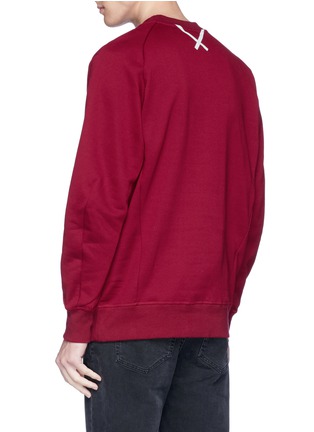 Back View - Click To Enlarge - ADIDAS - 'XBYO' reflective print sweatshirt