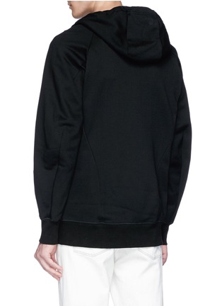 Back View - Click To Enlarge - ADIDAS - 'XBYO' reflective print zip hoodie
