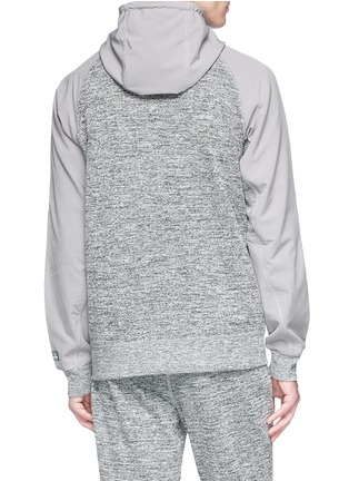 Back View - Click To Enlarge - ADIDAS - x Reigning champ marled panel zip hoodie