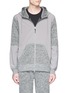 Main View - Click To Enlarge - ADIDAS - x Reigning champ marled panel zip hoodie