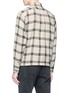 Back View - Click To Enlarge - 10090 - Check plaid herringbone shirt