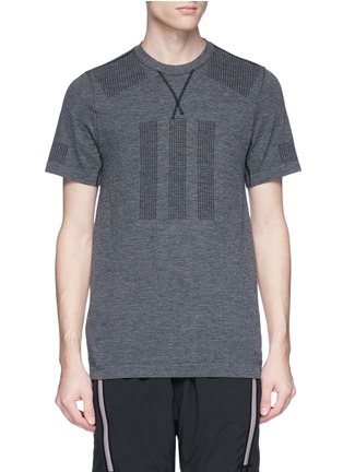 Main View - Click To Enlarge - ADIDAS DAY ONE - Perforated panel performance T-shirt