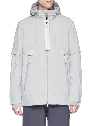 Main View - Click To Enlarge - ADIDAS DAY ONE - 3-Stripes detachable sleeve Polartec® padded jacket