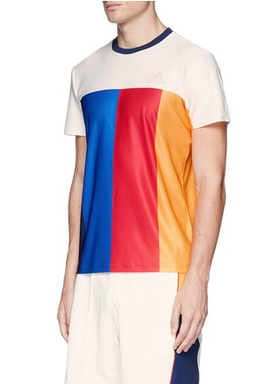 Front View - Click To Enlarge - ADIDAS BY PHARRELL WILLIAMS - 'New York' colourblock climalite® piqué T-shirt