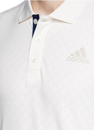 Detail View - Click To Enlarge - ADIDAS BY PHARRELL WILLIAMS - 'New York' colourblock climacool® mesh polo shirt