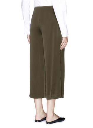 Back View - Click To Enlarge - THEORY - 'Zavabell' silk satin culottes