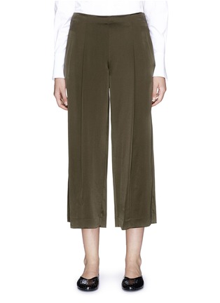 Main View - Click To Enlarge - THEORY - 'Zavabell' silk satin culottes