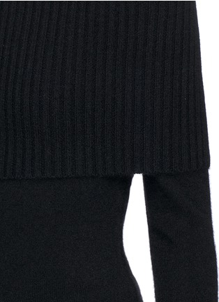 Detail View - Click To Enlarge - THEORY - 'Aflina' cashmere knit off-shoulder sweater
