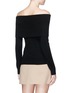 Back View - Click To Enlarge - THEORY - 'Aflina' cashmere knit off-shoulder sweater