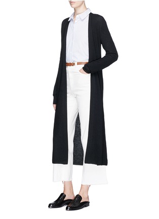 Figure View - Click To Enlarge - THEORY - 'Torina D' open front cashmere cardigan
