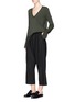Figure View - Click To Enlarge - THEORY - 'Britona' V-neck sweater