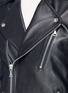 Detail View - Click To Enlarge - THEORY - 'Hilvan' lambskin leather long biker jacket