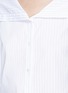 Detail View - Click To Enlarge - THEORY - 'Doherty' draped collar pinstripe poplin shirt