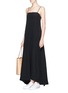 Figure View - Click To Enlarge - THEORY - 'Drewie' silk crepe sleeveless dress