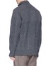 Back View - Click To Enlarge - 73176 - Wool cable knit track jacket