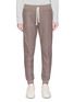 Main View - Click To Enlarge - 73176 - 3-Stripes print brushed track pants