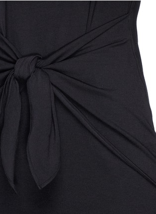 Detail View - Click To Enlarge - THEORY - 'Dakui' front tie T-shirt dress