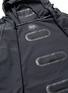 Detail View - Click To Enlarge - DYNE - Mesh panel rubberised zip hoodie