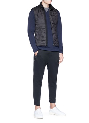 Figure View - Click To Enlarge - FALKE - Zip outseam performance long sleeve T-shirt