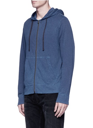 Front View - Click To Enlarge - JAMES PERSE - Supima cotton zip hoodie